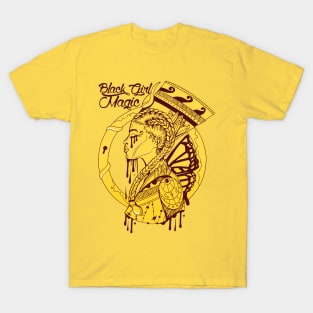 Canary Yellow - Goddess Of Egypt Black Girl Magic T-Shirt